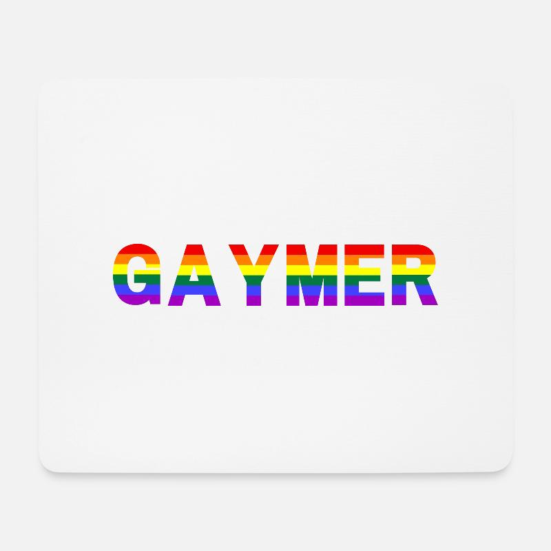 Schwuler - Mousepad (Querformat) - Weiß