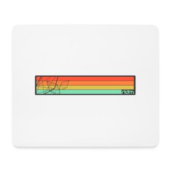 RIDM Crystalized Stripes - Mouse Pad (horizontal) - white - Front