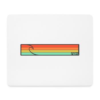 Bandes de surf RIDM - Tapis de souris (format paysage) - blanc - Devant