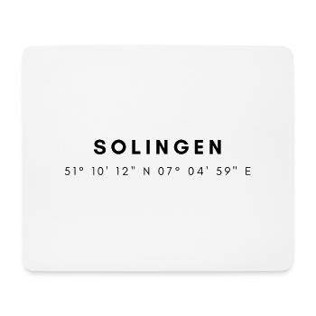 Solingen Koordinaten - Mousepad (Querformat) - Weiß - Vorne