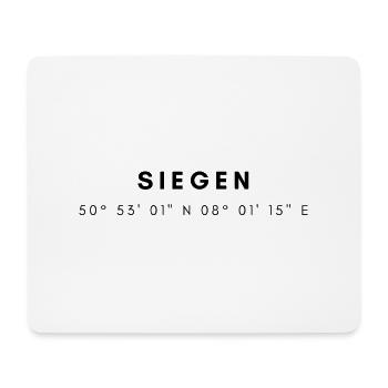 Siegen Koordinaten - Mousepad (Querformat) - Weiß - Vorne