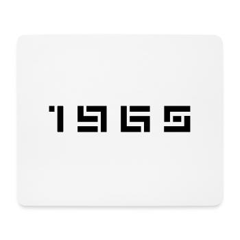 Année de naissance Anniversaire Né en - Fabriqué en 1965 - Tapis de souris (format paysage) - blanc - Devant