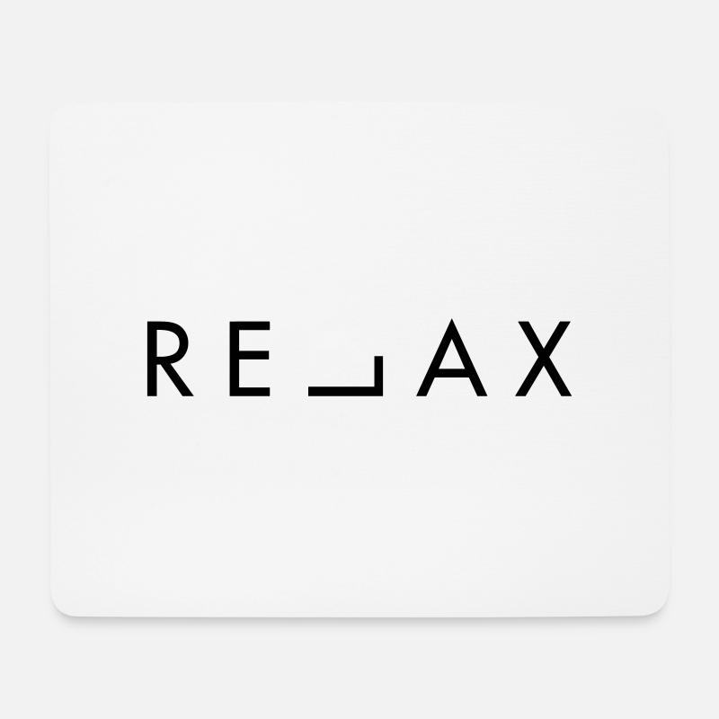 RELAX - Mouse Pad (horizontal) - white