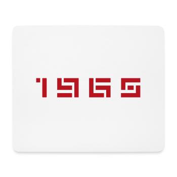 Année de naissance Naissance Né(e) en - Fabriqué en 1965 - Tapis de souris (format paysage) - blanc - Devant