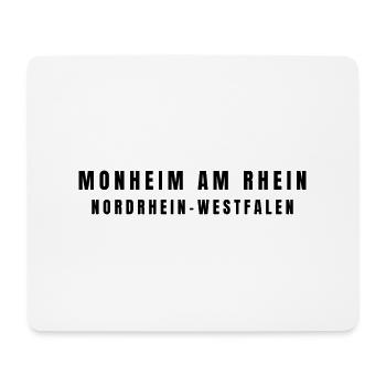Monheim-sur-le-Rhin, Rhénanie-du-Nord-Westphalie - Tapis de souris (format paysage) - blanc - Devant