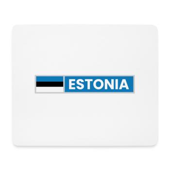 Estonia National Flag - Mouse Pad (horizontal) - white - Front