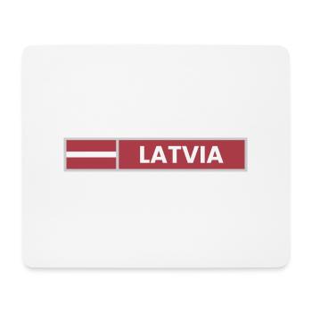 Latvia National Flag - Mouse Pad (horizontal) - white - Front