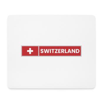 Switzerland National Flag - Mouse Pad (horizontal) - white - Front
