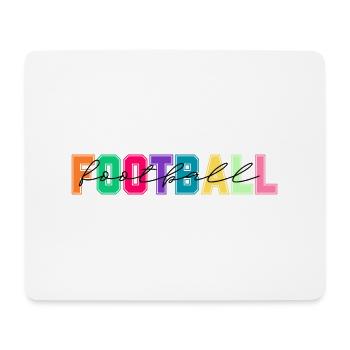 Football couleurs - cadeau amateur de football - Tapis de souris (format paysage) - blanc - Devant