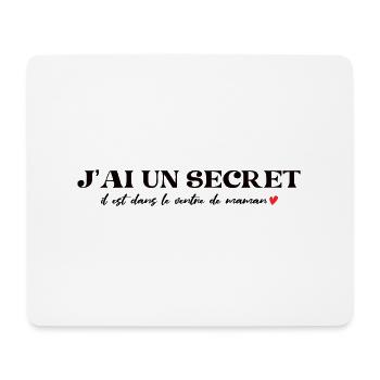 Secret Child Future Große Schwester/Bruder 2025 - Mousepad (Querformat) - Weiß - Vorne