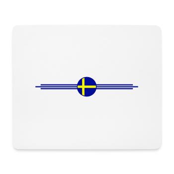 Sweden Flag Flag - Mouse Pad (horizontal) - white - Front