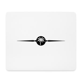 Palm Tree Symbol Line - Mouse Pad (horizontal) - white - Front