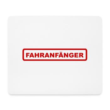 Fahranfänger - Mousepad (Querformat) - Weiß - Vorne