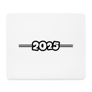 2025 Linie - Mousepad (Querformat) - Weiß - Vorne