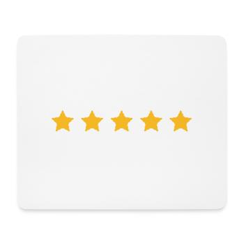 5 Sterne Bewertung 100% gut - Mousepad (Querformat) - Weiß - Vorne