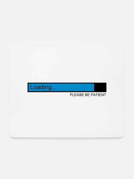 loading / ladebalken / pc / download - Mousepad (Querformat) - Weiß
