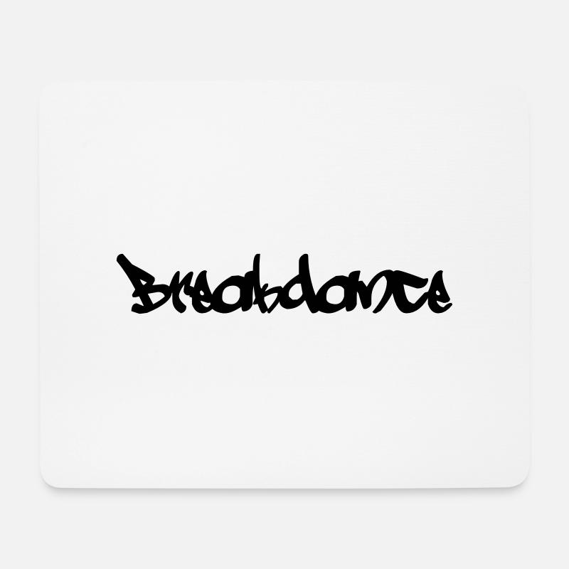Breakdance - Mousepad (Querformat) - Weiß