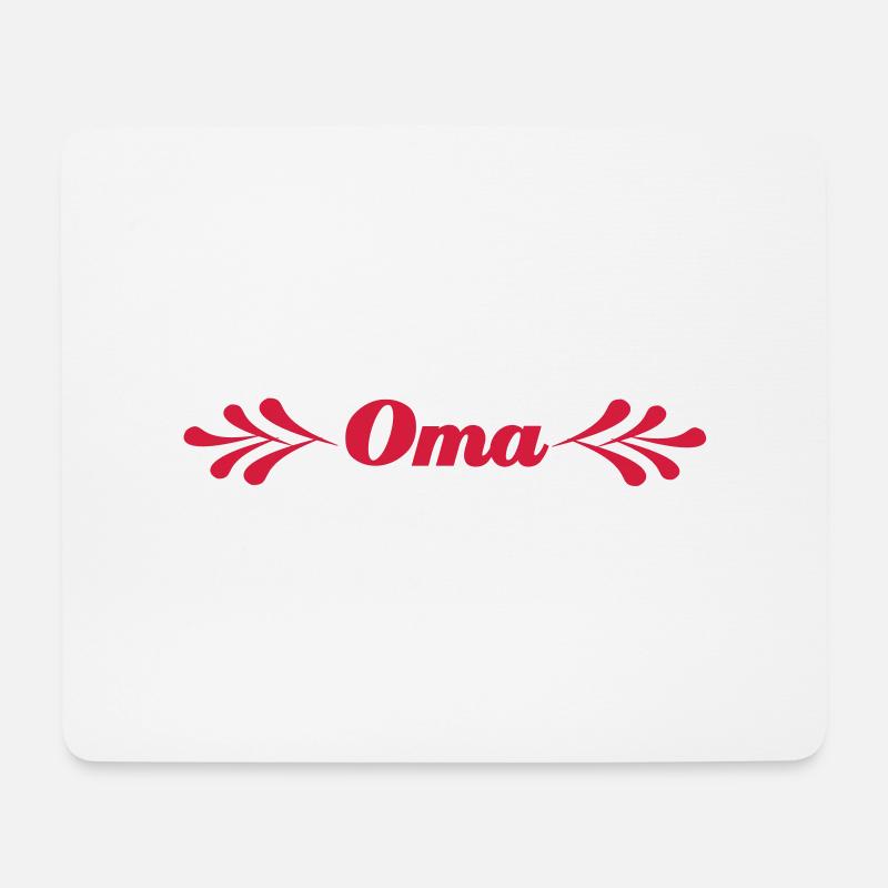 Oma - Mousepad (Querformat) - Weiß