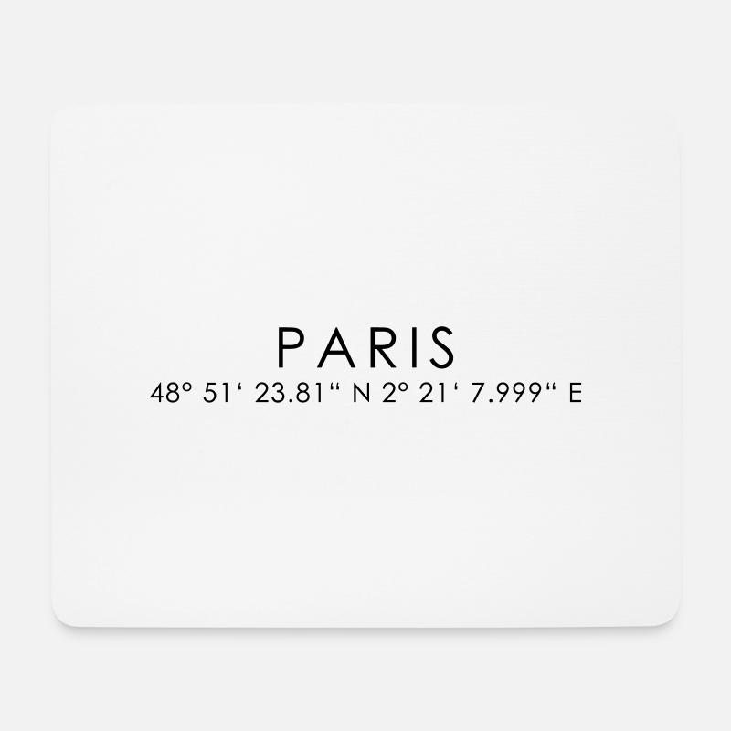 Paris - Mouse Pad (horizontal) - white