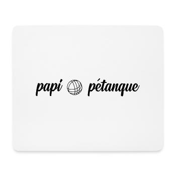 papi petanque - Mouse Pad (horizontal) - white - Front