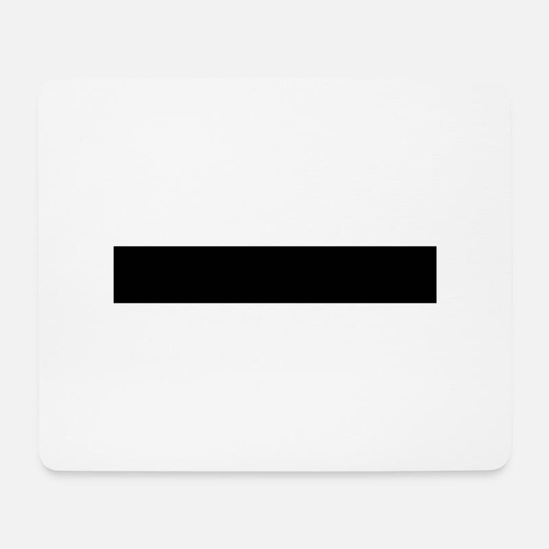 STRICH - Querstrich - Längsstrich - LINE - MINUS - Mousepad (Querformat) - Weiß