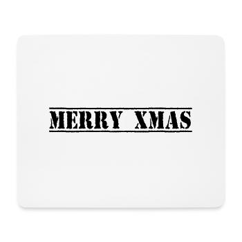 Merry XMAS - Top Secret Stil - Mousepad (Querformat) - Weiß - Vorne