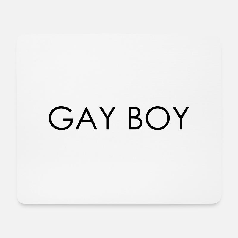 GAY BOY - Gay Pride - Mousepad (Querformat) - Weiß