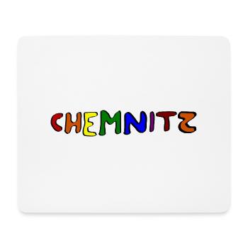 Chemnitz bleibt bunt - Mousepad (Querformat) - Weiß - Vorne