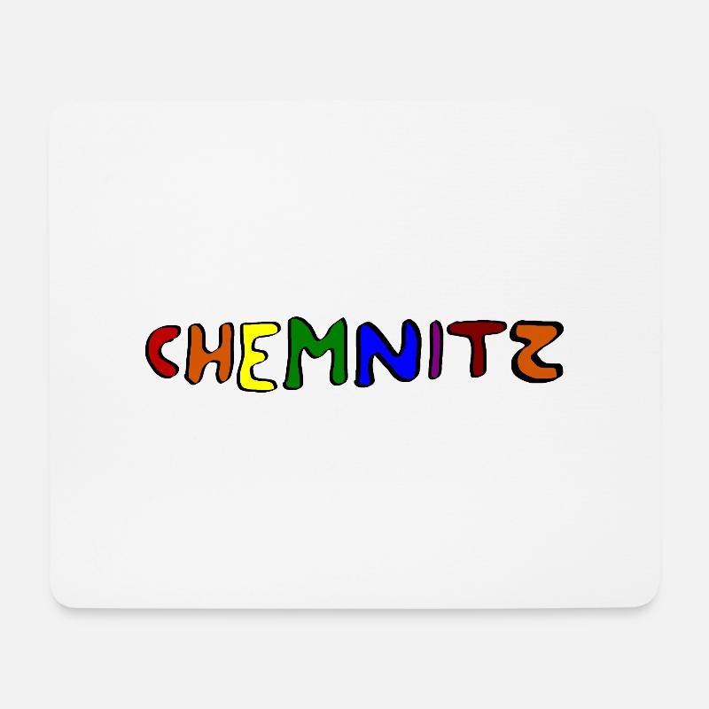 Chemnitz remains colourful - Mouse Pad (horizontal) - white