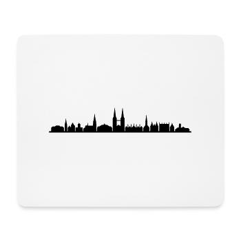 Skyline - Lübeck - Mousepad (Querformat) - Weiß - Vorne
