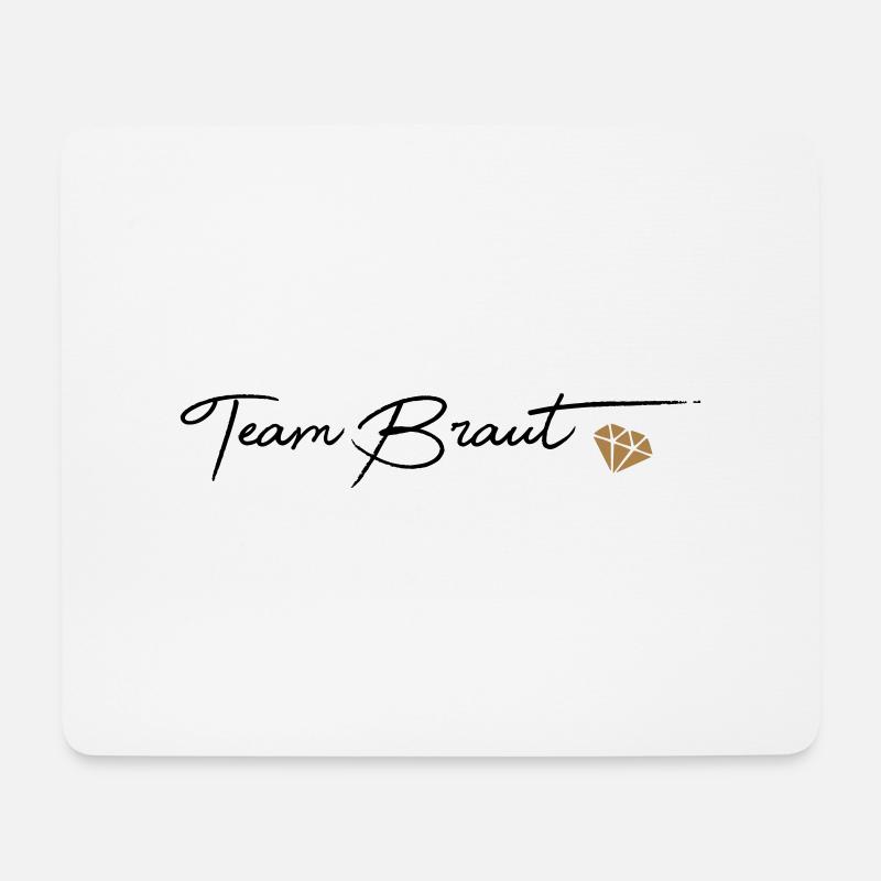 Team Braut - Mousepad (Querformat) - Weiß