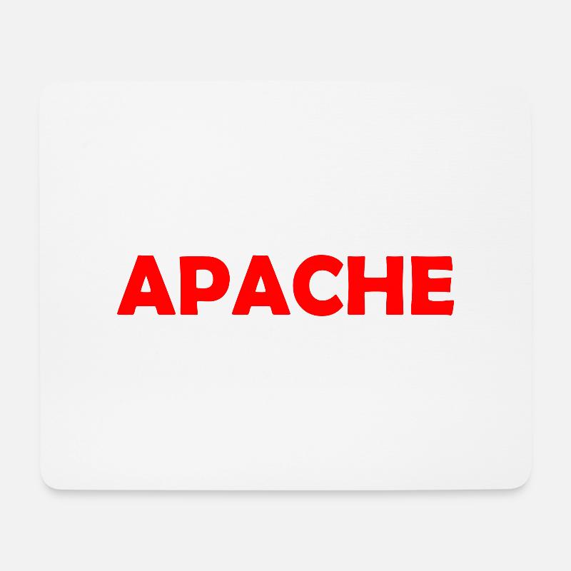APACHE - Mousepad (Querformat) - Weiß