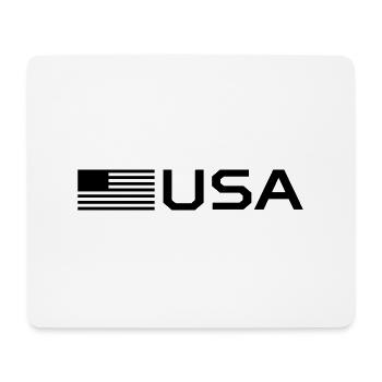 drapeau des Etats Unis - Tapis de souris (format paysage) - blanc - Devant