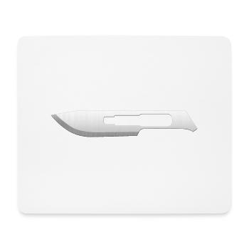 Des médicaments. Lame de scalpel, scalpel, médecin chirurgien - Tapis de souris (format paysage) - blanc - Devant