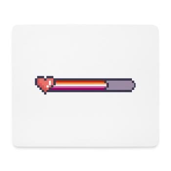 Lesbian loading bar - Mouse Pad (horizontal) - white - Front
