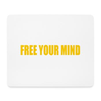 Free your mind - Mousepad (Querformat) - Weiß - Vorne