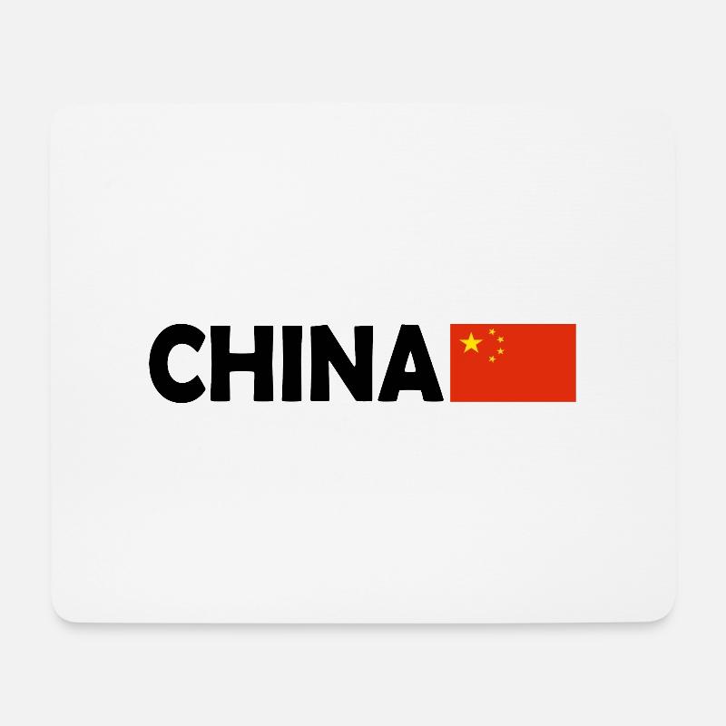 China - Mousepad (Querformat) - Weiß