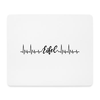 Herzschlag Eifel - Mousepad (Querformat) - Weiß - Vorne