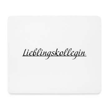 Lieblingskollegin schwarz - Mousepad (Querformat) - Weiß - Vorne