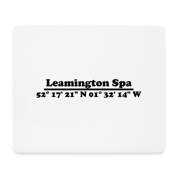 Leamington Spa Coordinates - Mouse Pad (horizontal) - white - Front