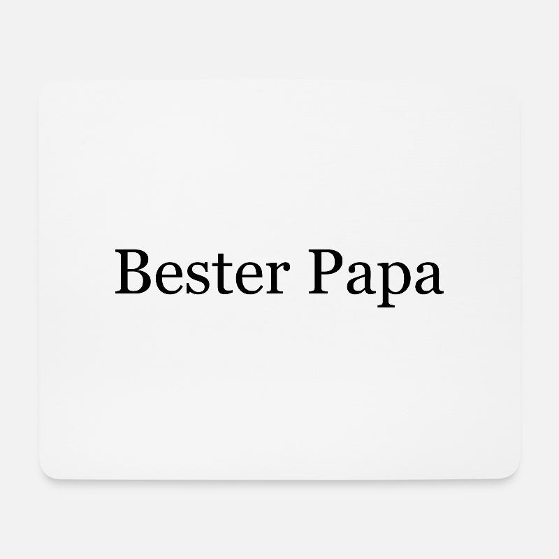 Bester Papa - Mousepad (Querformat) - Weiß