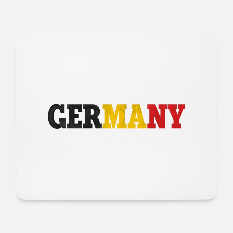Deutschland - Mousepad (Querformat) - Weiß