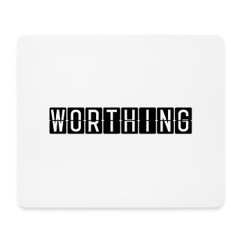 Worthing Airport Sign - Mouse Pad (horizontal) - white - Front