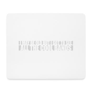 Je suis peut-être vieux - Tapis de souris (format paysage) - blanc - Devant