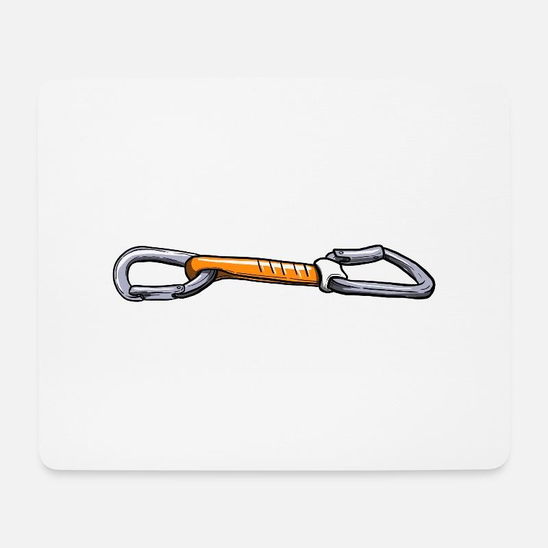 Quickdraw - klatrende quickdraw - Musematte (liggende format) - hvit