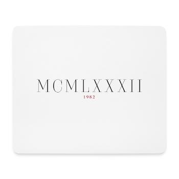 Roman numeral Year of birth Made in 1982 - Mouse Pad (horizontal) - white - Front