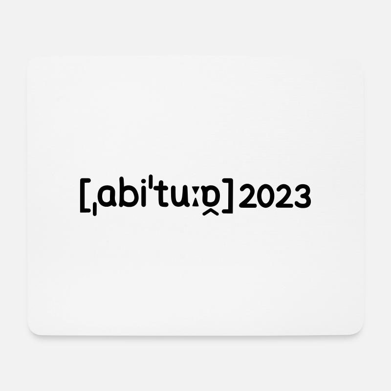 Abitur 2023 - Mousepad (Querformat) - Weiß