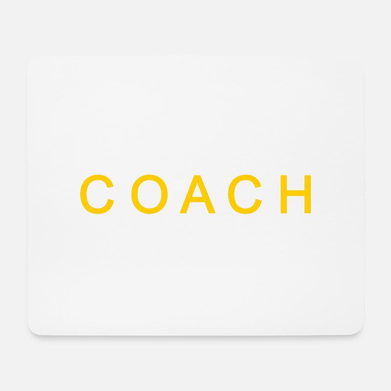 Coach - Mousepad (Querformat) - Weiß