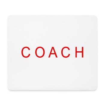 Coach - Tapis de souris (format paysage) - blanc - Devant