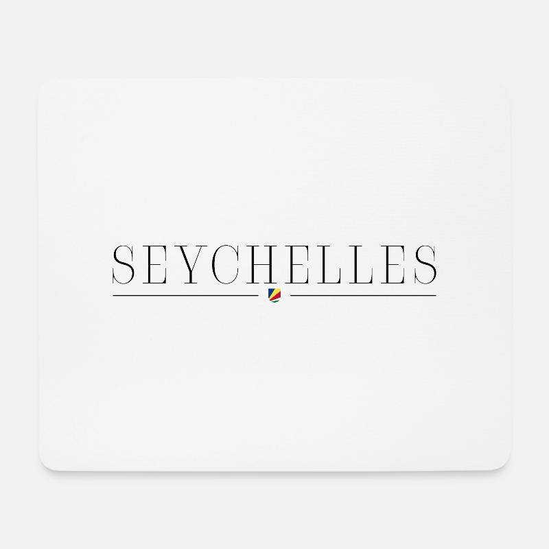 Ich liebe Seychellen - Mousepad (Querformat) - Weiß